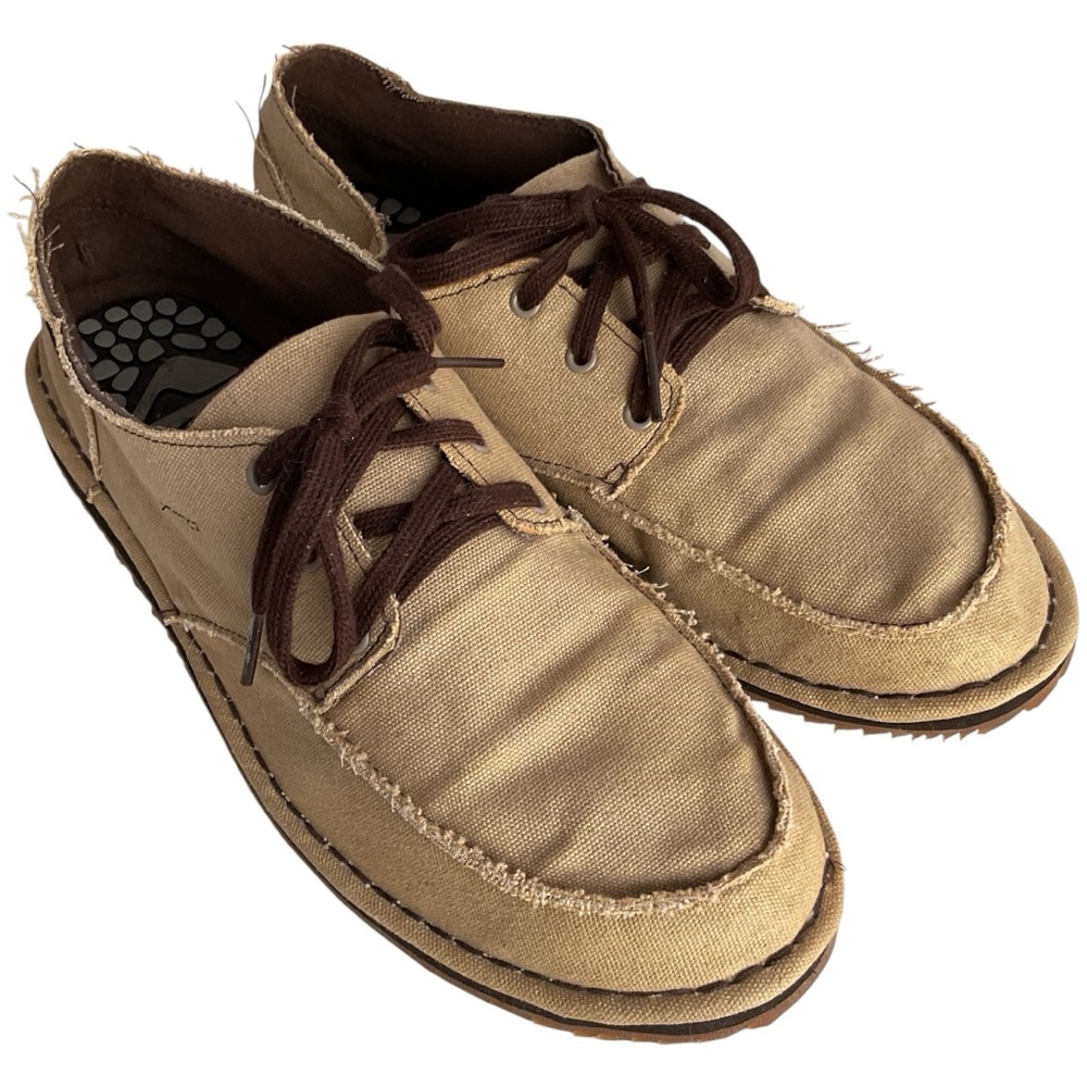 Reef 2011 Beige Canvas Walking Boat Deck Bottle Opener Beach Shoes Men's Size 13